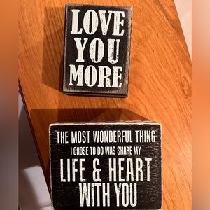 Rustic Black and White Wall Decor Set